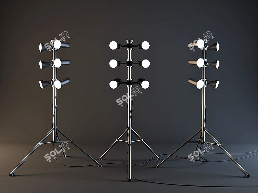 Portable Expedition Projector Stand 3D model image 1