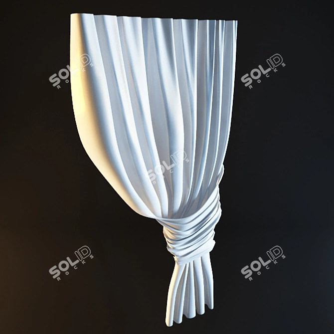 Sleek Slat Shade 3D model image 1