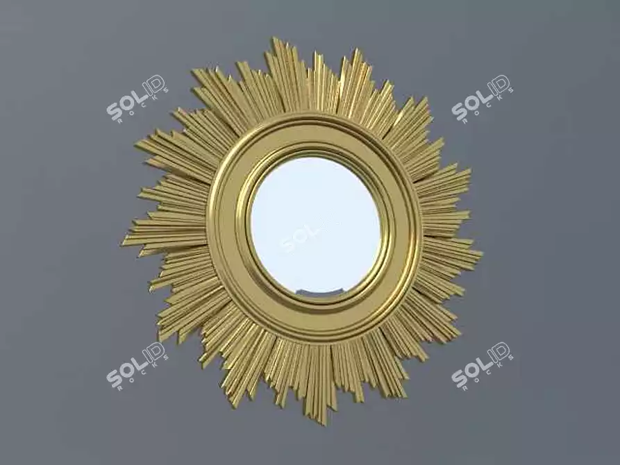 Sunlit Reflection Mirror 3D model image 1