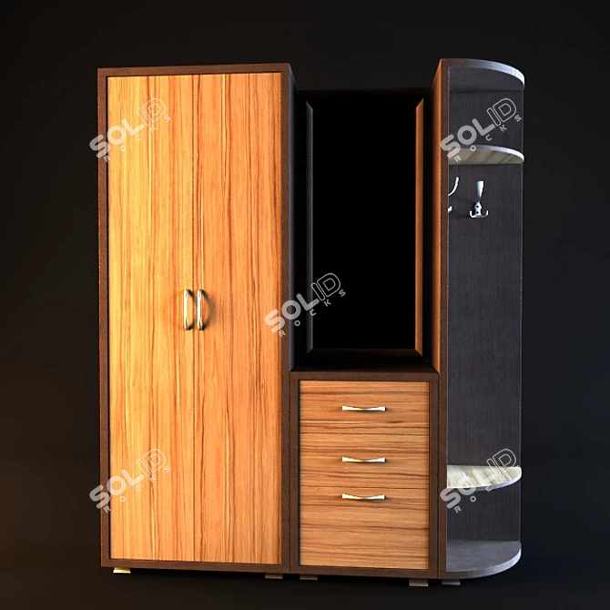 Naomi Hall -  Stylish Entryway Furniture |  Textures in Design 3D model image 1