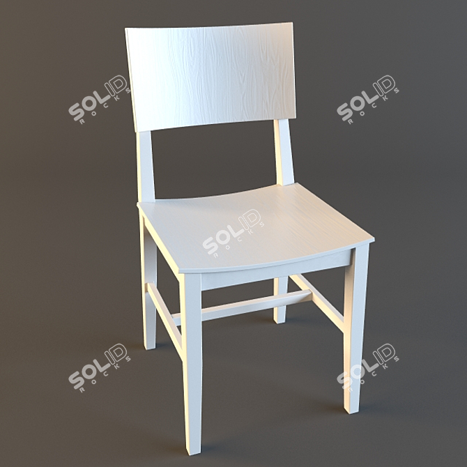 Stu_1_ikea White Texture 3D model image 1