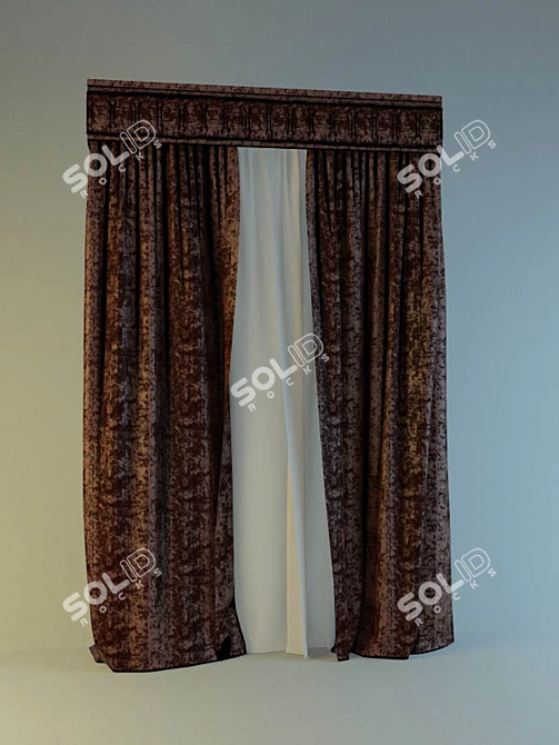 curtains by NeBo 3D model image 1