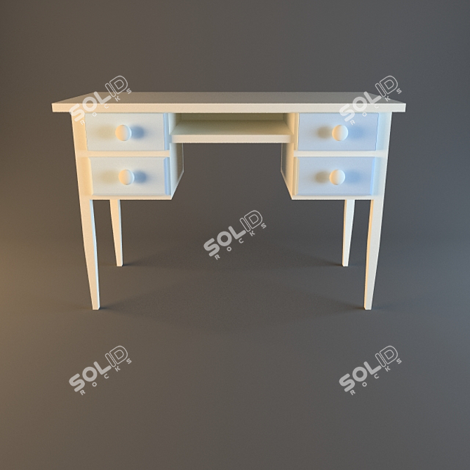 Title: Provence Halley Kids Desk 3D model image 1