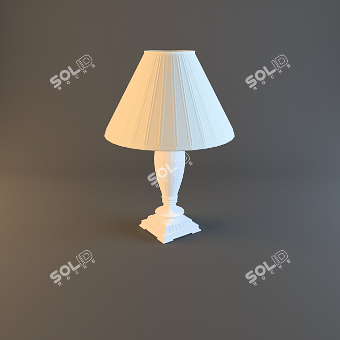 Elegant Halley Provence Lamp 3D model image 1