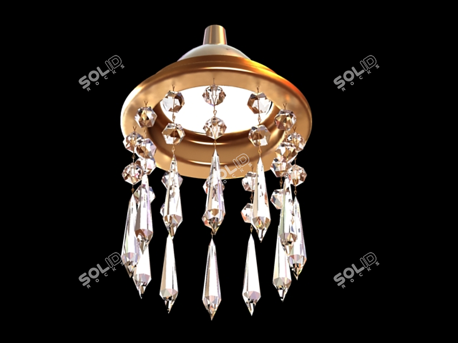 Crystal Ceiling Lamp 3D model image 1