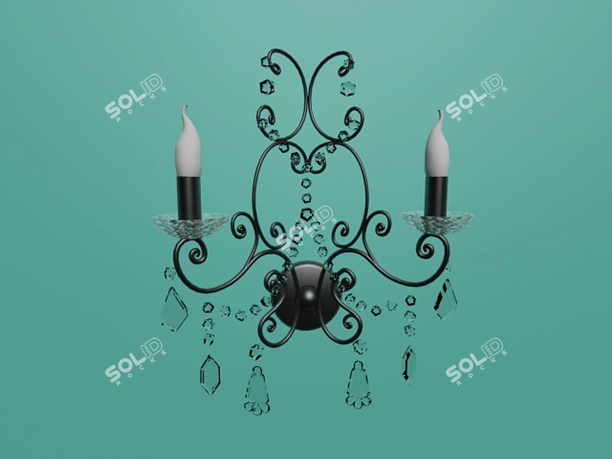 Modern Wall Sconce 3D model image 1