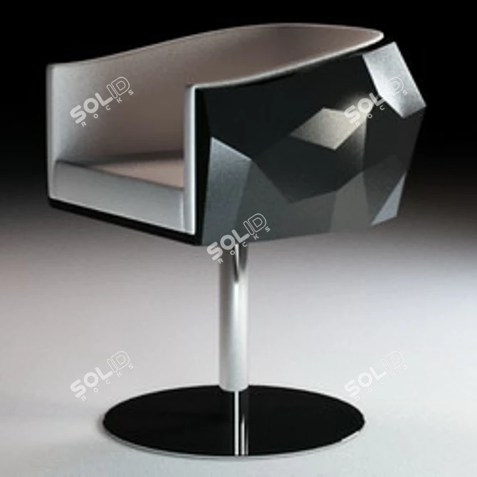 Elegant Fendi Chair 3D model image 1