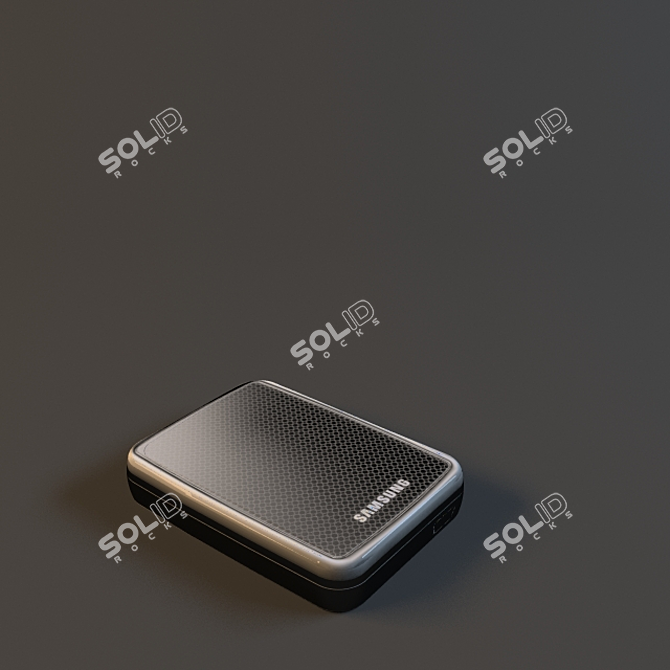 Samsung Mini HDD: Compact Storage Solution 3D model image 1