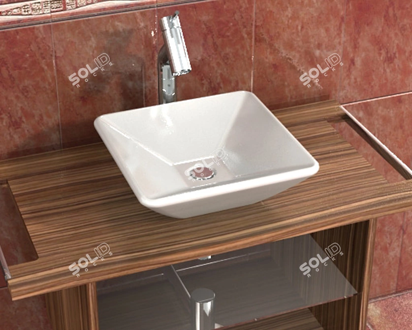 Sign Wash 2: Multi-Layered Sink 3D model image 1