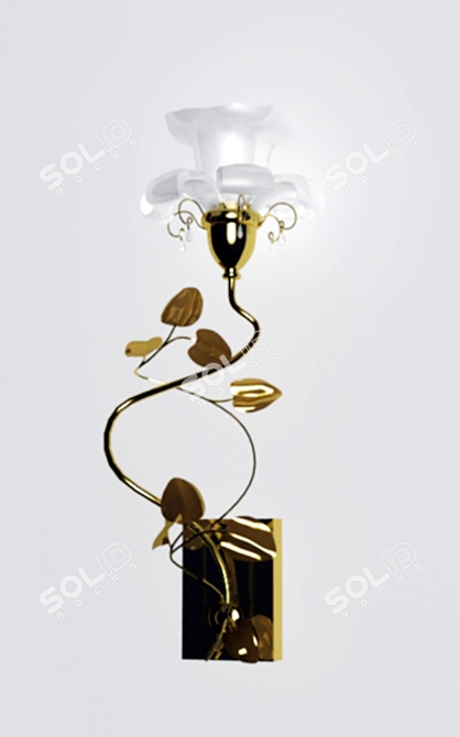 Elegant Lace Bra - Baga 3D model image 1