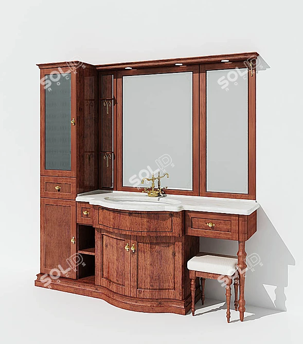 Eurodesign Sink Furniture 3D model image 1