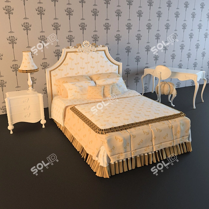 VOLPI Dreams and Love Children's Bed 3D model image 1