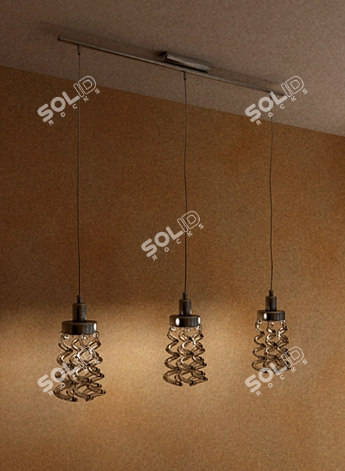 Elegant Belmonte Chandelier 3D model image 1