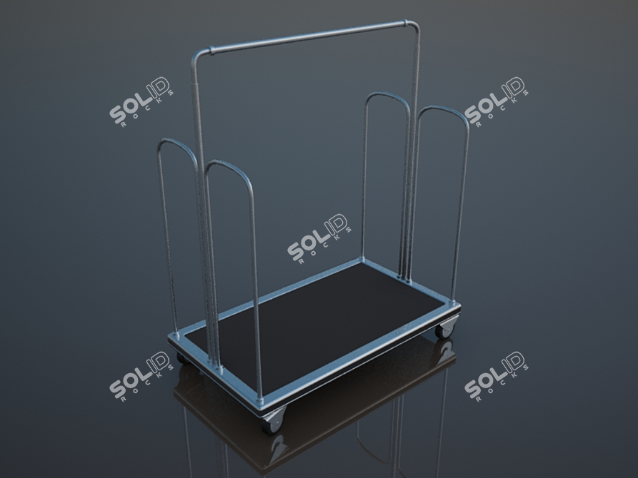 Elegant Hotel Trolleys: Enhance Interior 3D model image 1