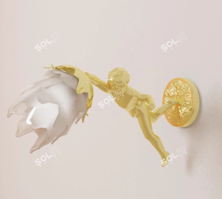 Angel Charm Braby 3D model image 1