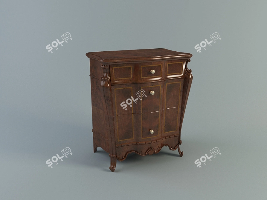 Signorini Coco Bedside Storage 3D model image 1