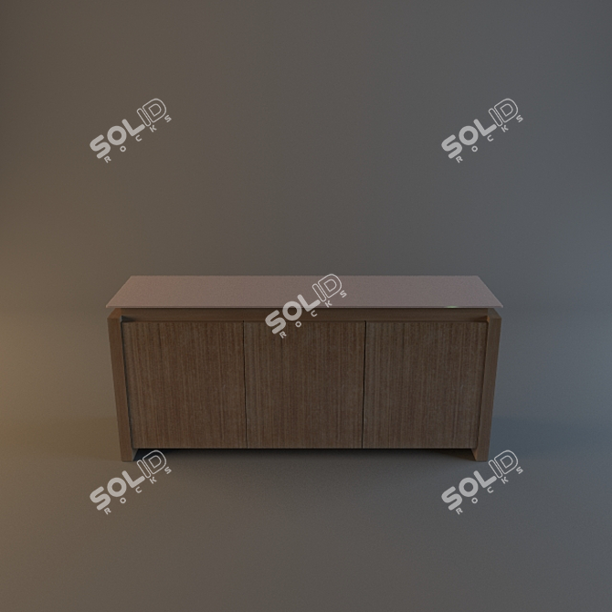 Modern Chest of Drawers 3D model image 1