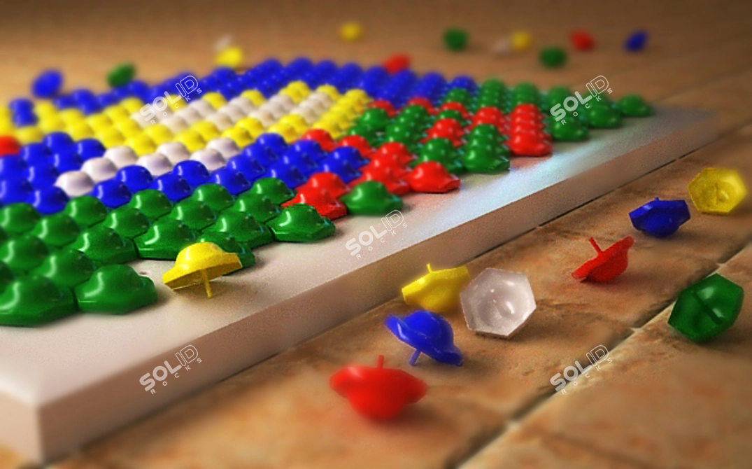 Playful Mosaic Kit for Kids 3D model image 1