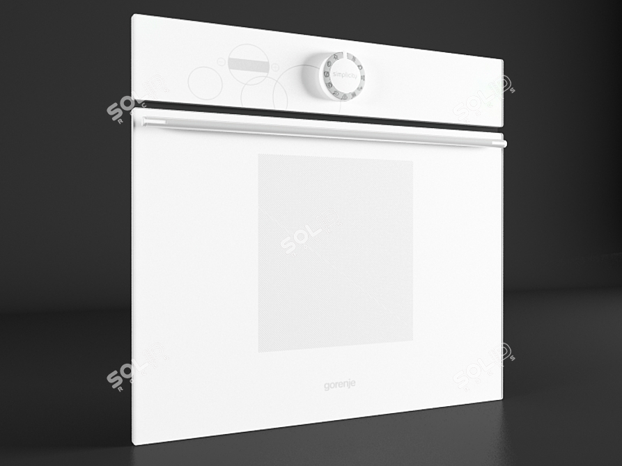 Sleek & Simple Gorenje Oven 3D model image 1