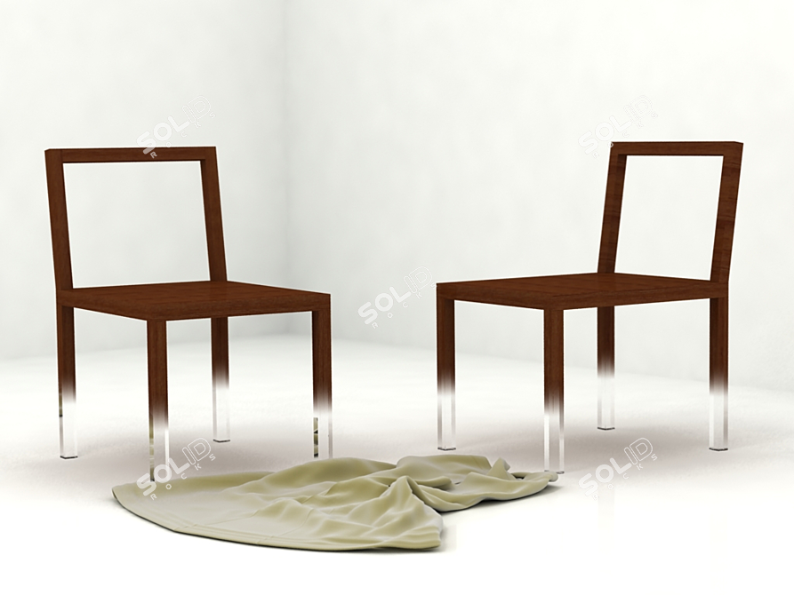 Fading Mist Chair 3D model image 1