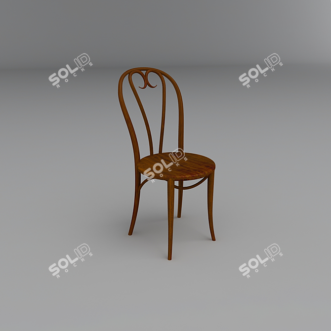 Elegant Venecia Chair 3D model image 1