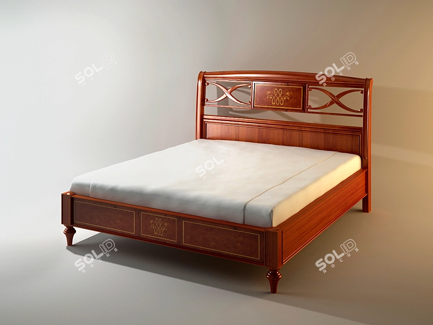 Title: Alf Group PAGANINI Bed 3D model image 1