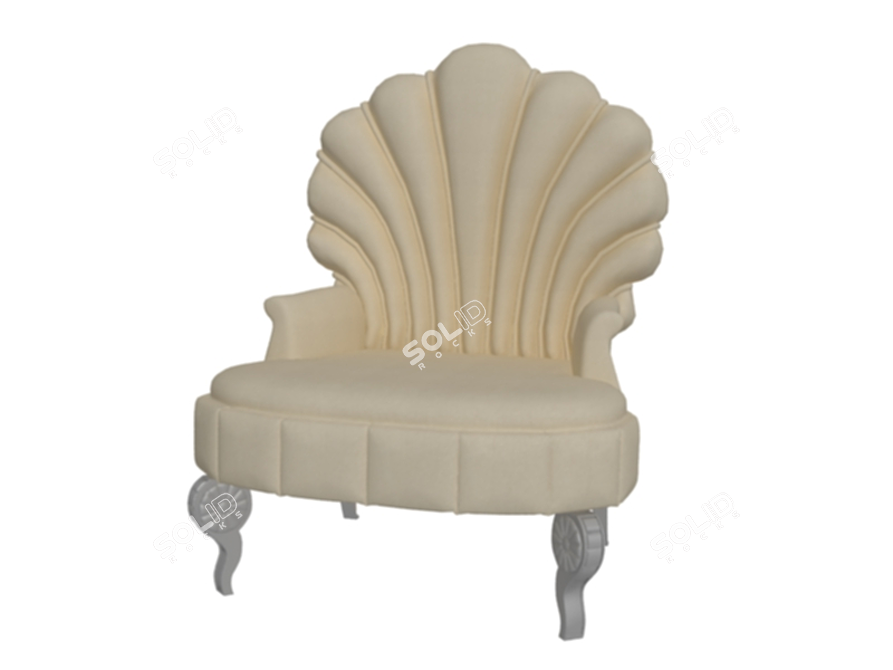 Title: Customizable Armchair with 3D Max Design 3D model image 1