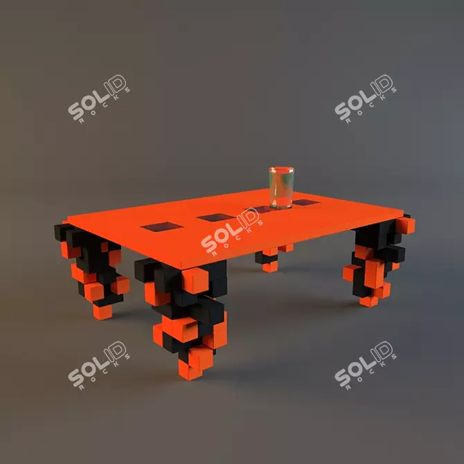 Tetris Block Coffee Table 3D model image 1