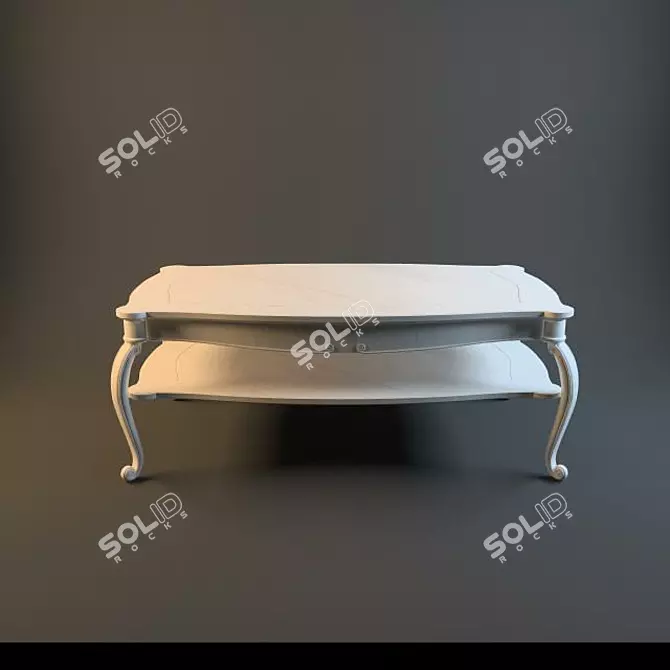 Vintage Coffee Table 3D model image 1