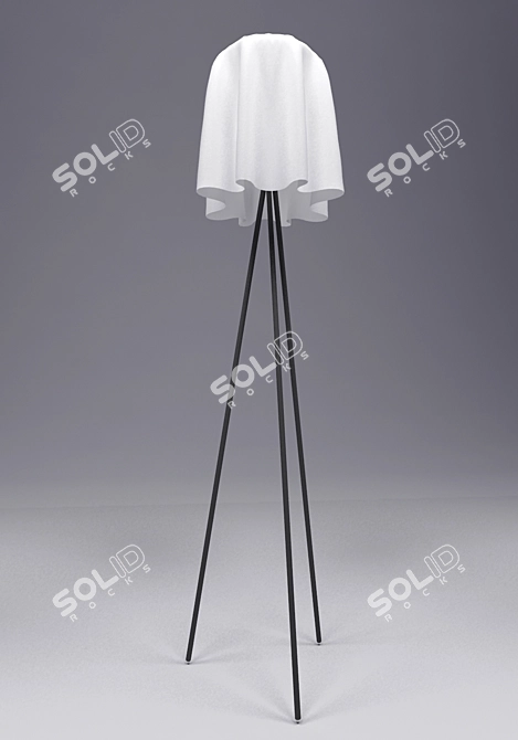 Elegant Philippe Starck Light: 50cm x 185cm 3D model image 1