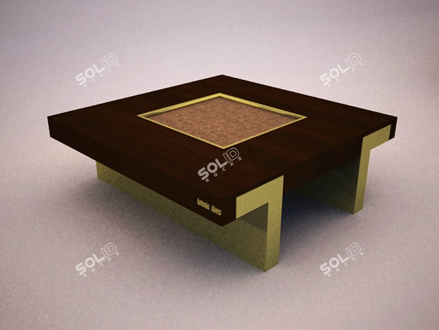 Spanish Coffee Table: AntonioAlves 3D model image 1