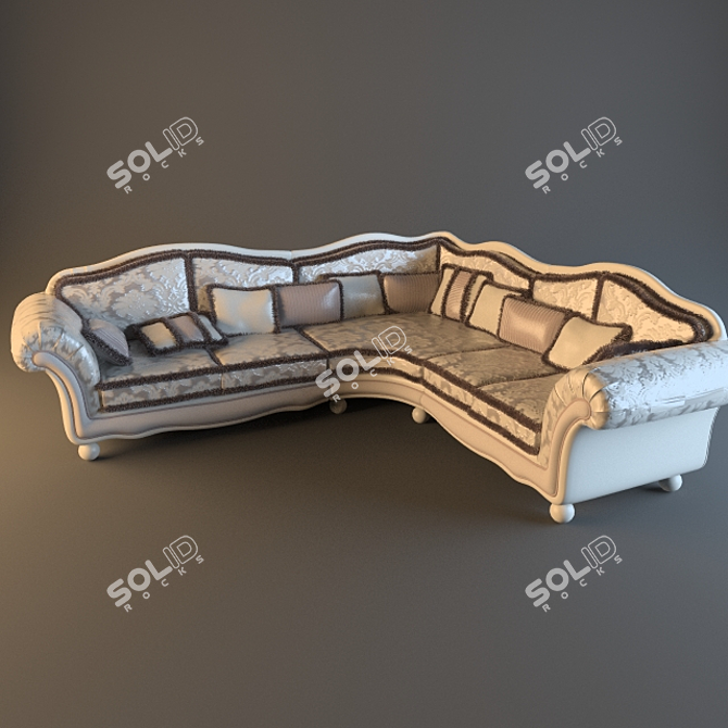 Borneo Corner Sofa - Modern and stylish 3D model image 1