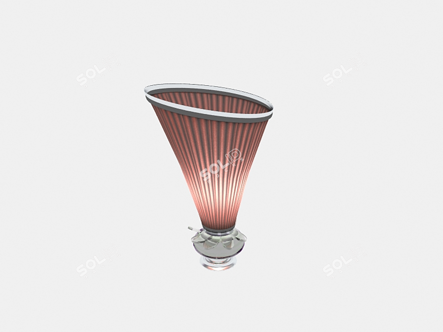 Elegant Art Deco Luminaire 3D model image 1