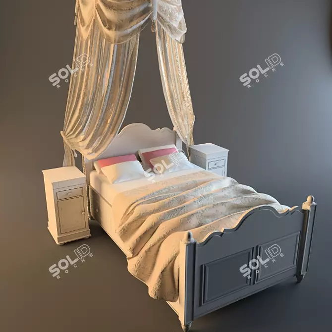 Country Corner Harmonie Bed Set 3D model image 1