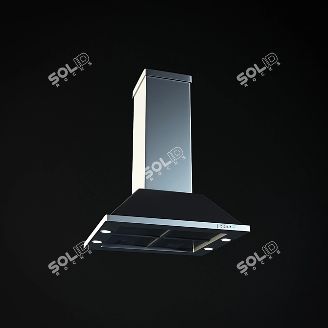 SleekVent Kitchen Hood 3D model image 1