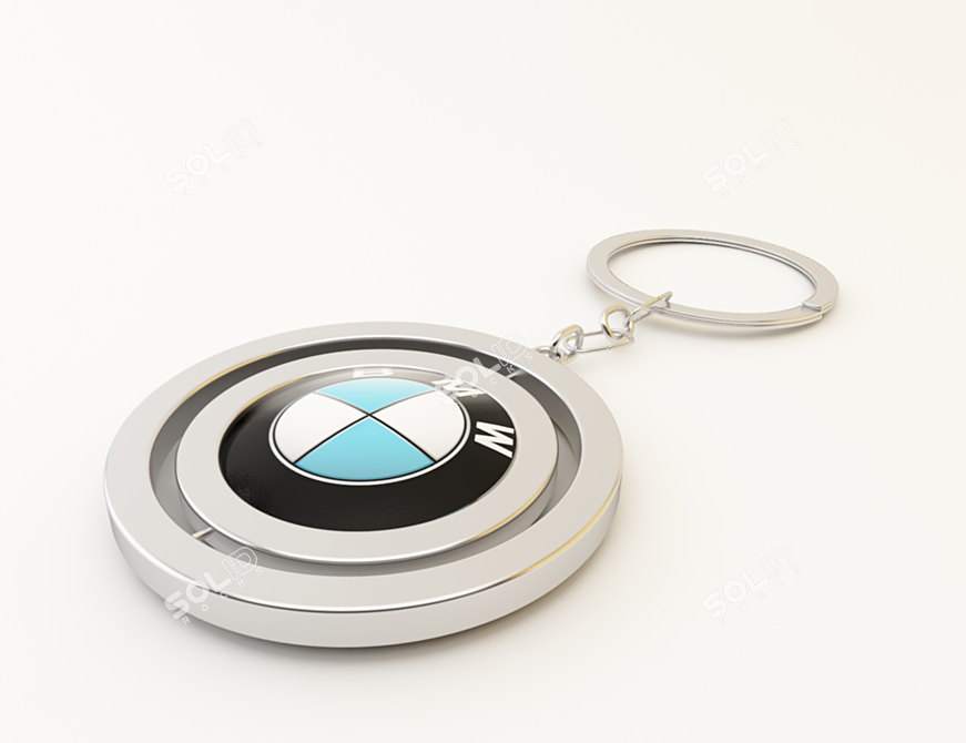 Luxury BMW Key Chain 3D model image 1