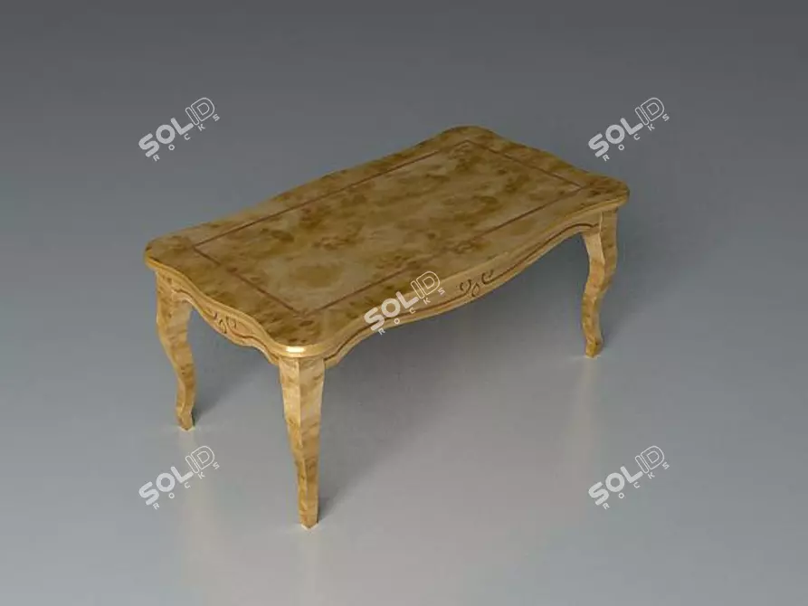 Luxury Venetian Style Coffee Table 3D model image 1