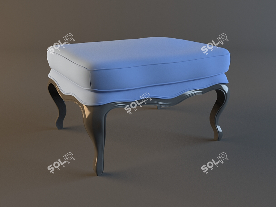 Classic Ottoman 3D model image 1