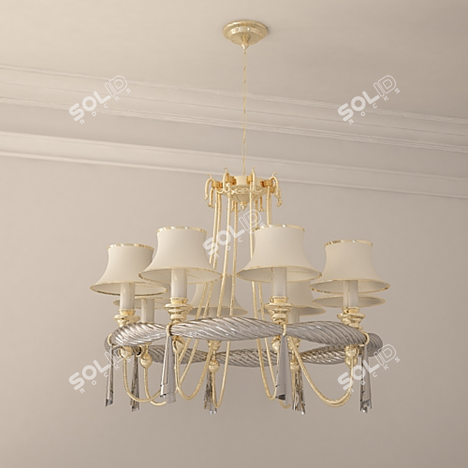 Luxury Ciulli Chandelier 3D model image 1