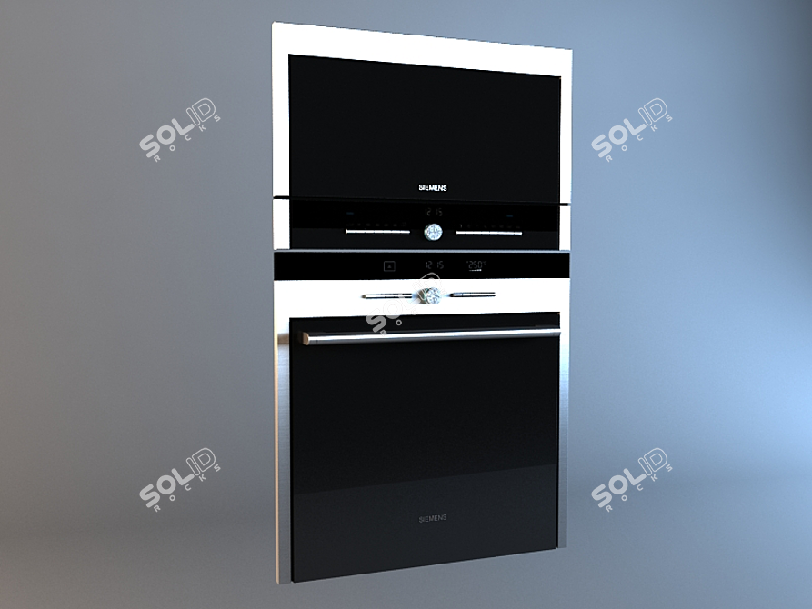 Siemens Oven: Smart Cooking Made Easy 3D model image 1