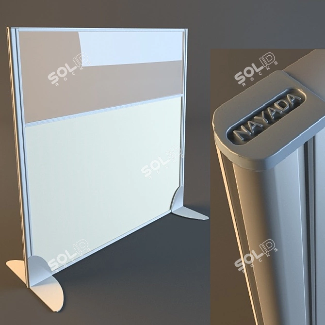 NAYADA-Blitz Mobile Partition: Versatile and Portable Solution 3D model image 1