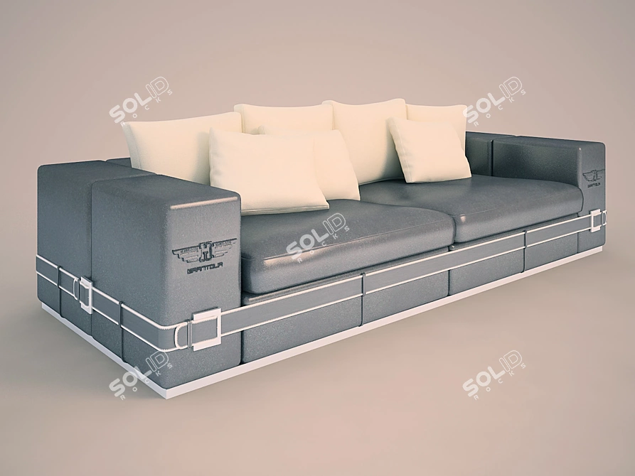 Ipe Cavalli Cupe: Elegant Luxury Sofa 3D model image 1