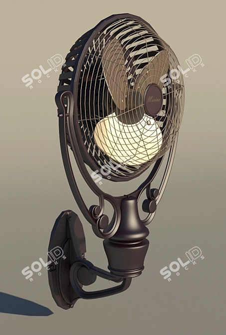 Photo-inspired Wall Ventilator 3D model image 1