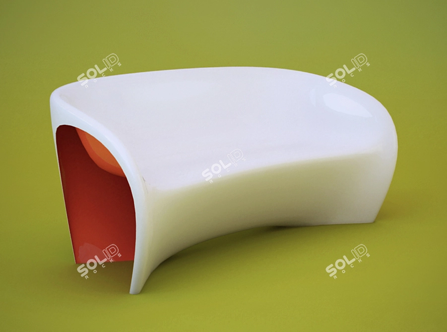 Elegant MT2 Sofa: A Ron Arad Masterpiece 3D model image 1