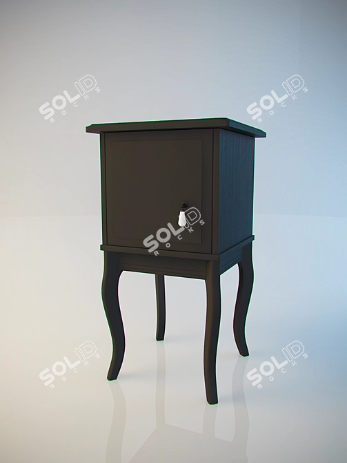 Modern Bedside Stand by DLAND 3D model image 1