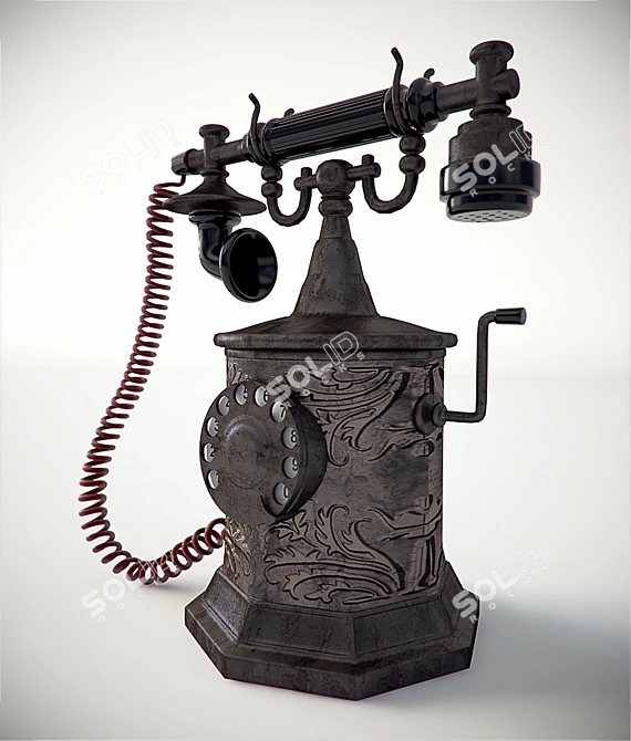 Vintage Phone- 3ds Max Model 3D model image 1