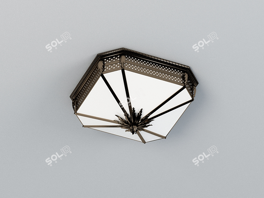 Exquisite FineArt FlushMount 618440 3D model image 1