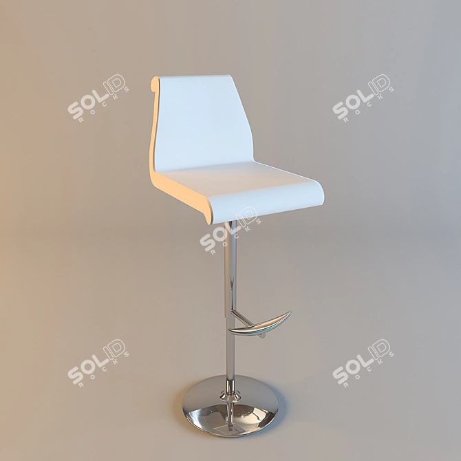 Sebastien Italia Bar Stool: Sleek and Elegant 3D model image 1