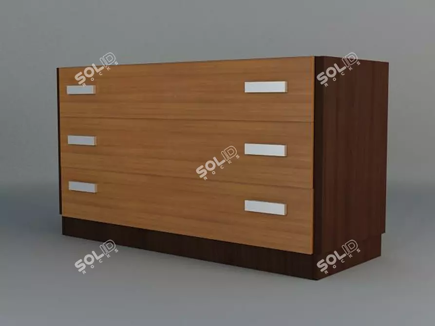"Stephanie" Commode - Space-Saving Storage Solution 3D model image 1