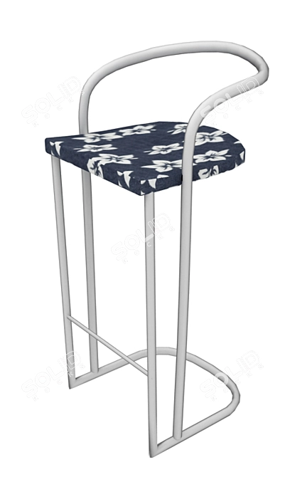 Sleek and Stylish Bar Chair 3D model image 1